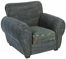 кресло san francisco denim armchair серое в Нижнем Тагиле