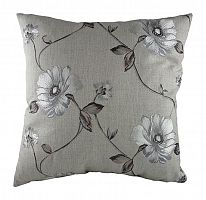 подушка с цветочным орнаментом gray flowers в Нижнем Тагиле