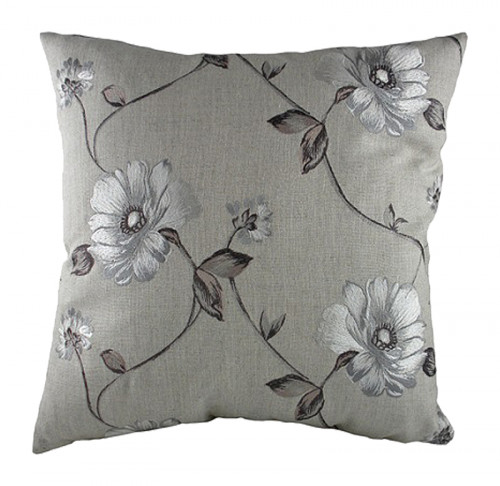 подушка с цветочным орнаментом gray flowers в Нижнем Тагиле