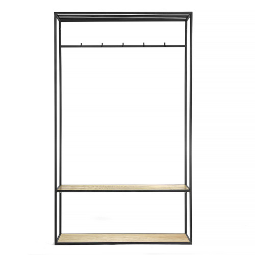 вешалка в прихожую hallra 2 black светлый дуб в Нижнем Тагиле