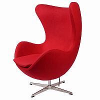 кресло arne jacobsen темно-красное в Нижнем Тагиле