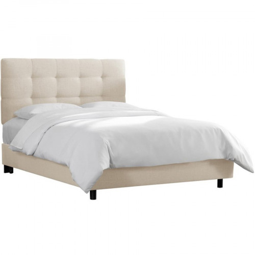 кровать двуспальная 180х200 белая alice tufted talc в Нижнем Тагиле
