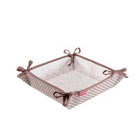 хлебница casy home, 20х20х7 см, коричневая в Нижнем Тагиле