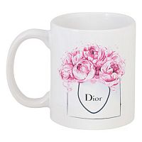 кружка с рисунком dior peonies в Нижнем Тагиле