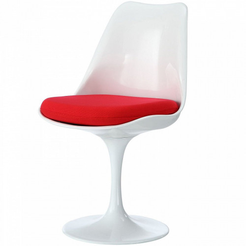стул eero saarinen style tulip chair красная подушка в Нижнем Тагиле