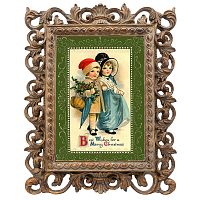 репродукция старинной рождественской гравюры best wishes в Нижнем Тагиле