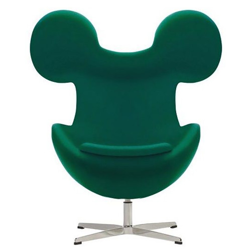 кресло egg mickey зеленое в Нижнем Тагиле