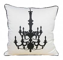 подушка с рисунком канделябра chandelier white в Нижнем Тагиле