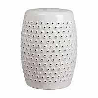 керамический столик-табурет cutwork garden stool белый в Нижнем Тагиле