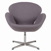 кресло swan chair серое в Нижнем Тагиле