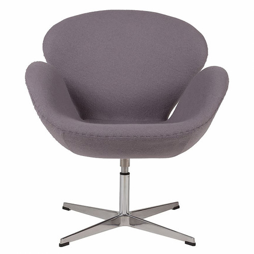 кресло swan chair серое в Нижнем Тагиле