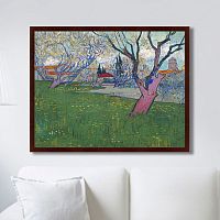 картина: view of arles with trees in blossom, 1889г. в Нижнем Тагиле