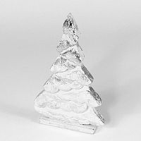 украшение новогоднее на подставке ель серебряная snow tree, 32х19х5 см в Нижнем Тагиле