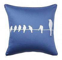 подушка с птичками birdies on a wire diamond-blue в Нижнем Тагиле