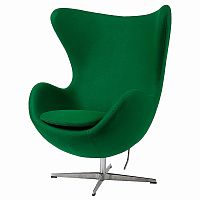кресло egg chair кашемир зеленое в Нижнем Тагиле